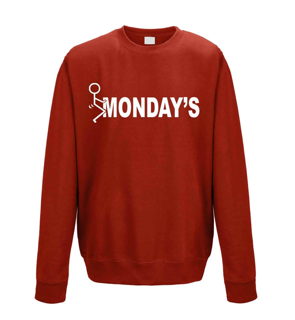 Fuck Monday's Printed Sweatshirt - Mr Wings Emporium 