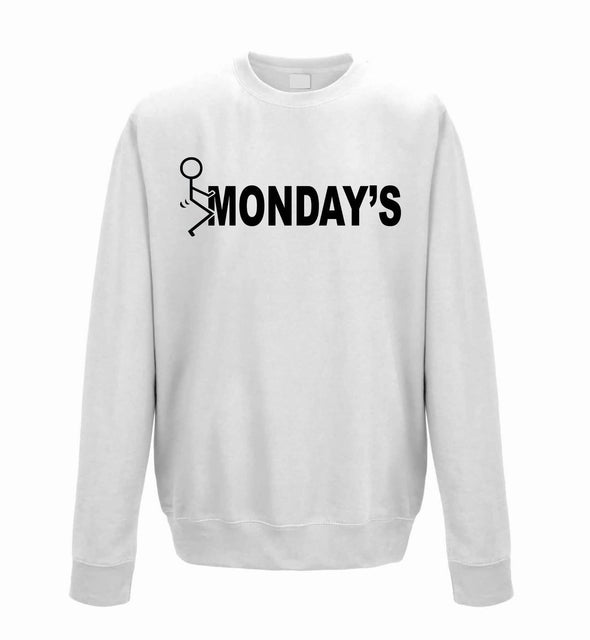Fuck Monday's Printed Sweatshirt - Mr Wings Emporium 