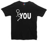 Fuck You Stick Man Printed T-Shirt - Mr Wings Emporium 