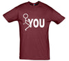 Fuck You Stick Man Printed T-Shirt - Mr Wings Emporium 