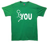 Fuck You Stick Man Printed T-Shirt - Mr Wings Emporium 