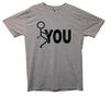 Fuck You Stick Man Printed T-Shirt - Mr Wings Emporium 