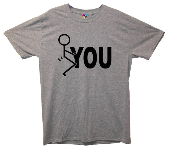 Fuck You Stick Man Printed T-Shirt - Mr Wings Emporium 