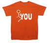 Fuck You Stick Man Printed T-Shirt - Mr Wings Emporium 