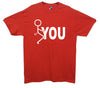 Fuck You Stick Man Printed T-Shirt - Mr Wings Emporium 