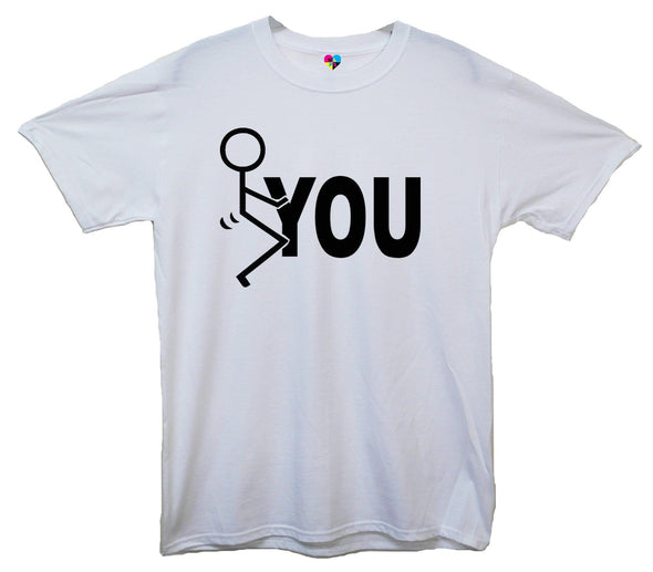 Fuck You Stick Man Printed T-Shirt - Mr Wings Emporium 