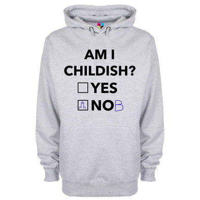 Am I Childish Printed Hoodie - Mr Wings Emporium 