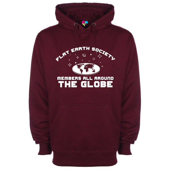 Flat Earth Society Has Members All Around The Globe Printed Hoodie - Mr Wings Emporium 