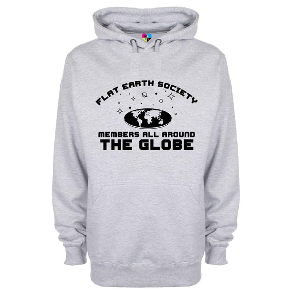 Flat Earth Society Has Members All Around The Globe Printed Hoodie - Mr Wings Emporium 