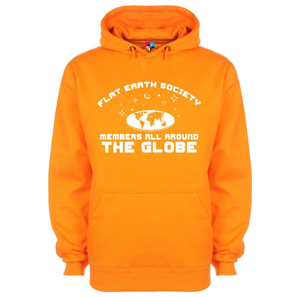 Flat Earth Society Has Members All Around The Globe Printed Hoodie - Mr Wings Emporium 