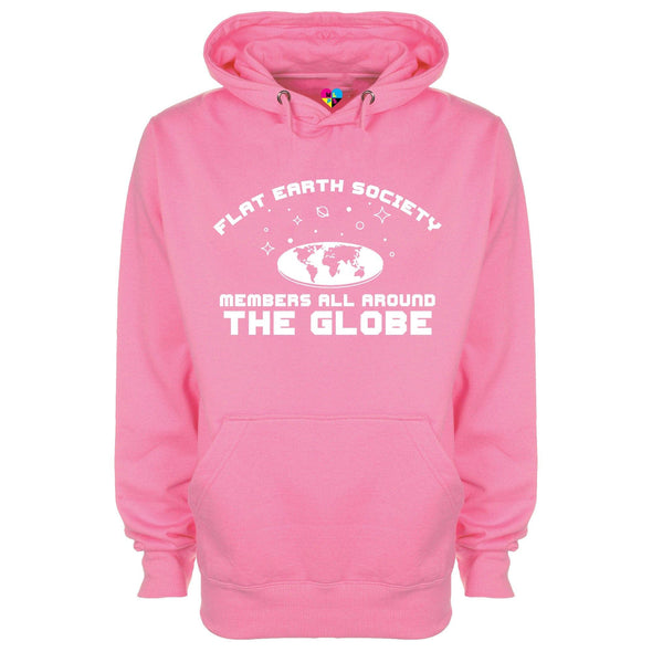 Flat Earth Society Has Members All Around The Globe Printed Hoodie - Mr Wings Emporium 