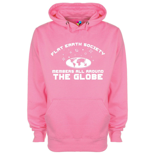 Flat Earth Society Has Members All Around The Globe Printed Hoodie - Mr Wings Emporium 