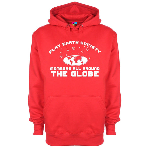 Flat Earth Society Has Members All Around The Globe Printed Hoodie - Mr Wings Emporium 