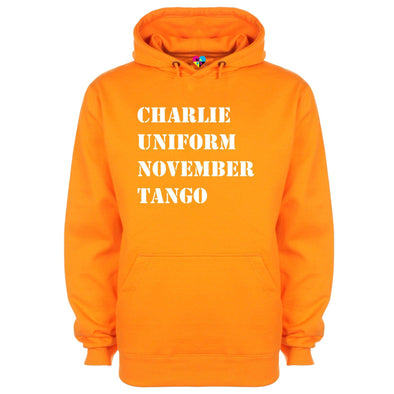 Charlie Uniform November Tango Phonetic Alaphabet Printed Hoodie - Mr Wings Emporium 