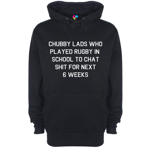 Chubby Lads Rugby Six Nations Printed Hoodie - Mr Wings Emporium 