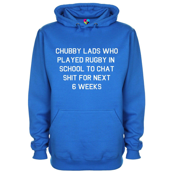 Chubby Lads Rugby Six Nations Printed Hoodie - Mr Wings Emporium 