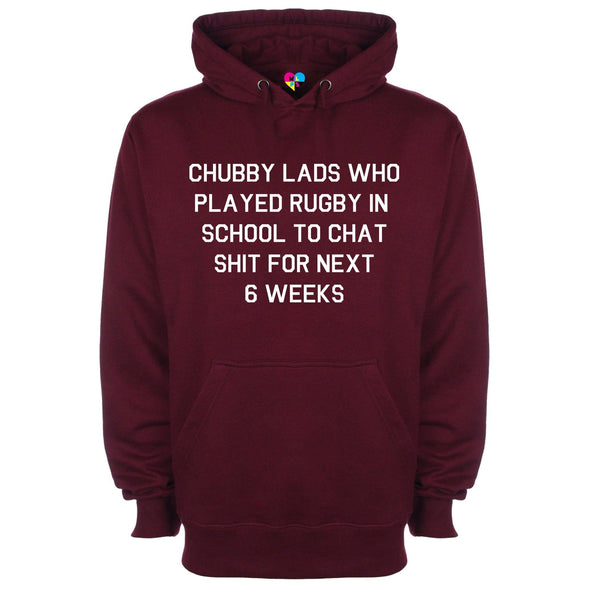 Chubby Lads Rugby Six Nations Printed Hoodie - Mr Wings Emporium 