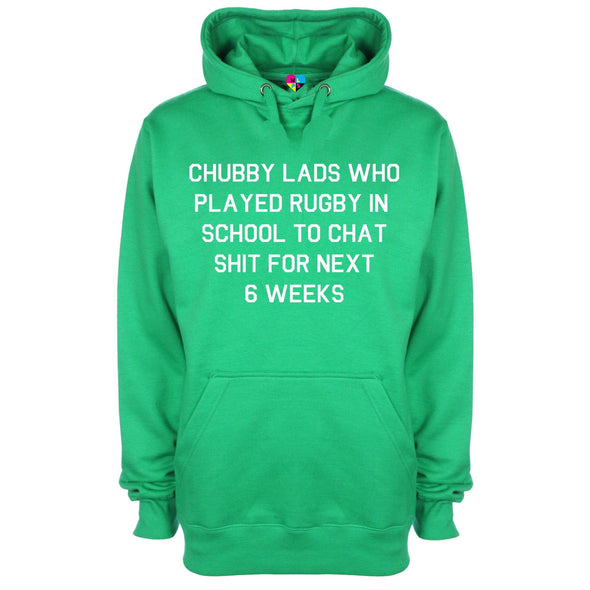 Chubby Lads Rugby Six Nations Printed Hoodie - Mr Wings Emporium 