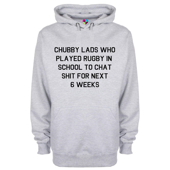 Chubby Lads Rugby Six Nations Printed Hoodie - Mr Wings Emporium 