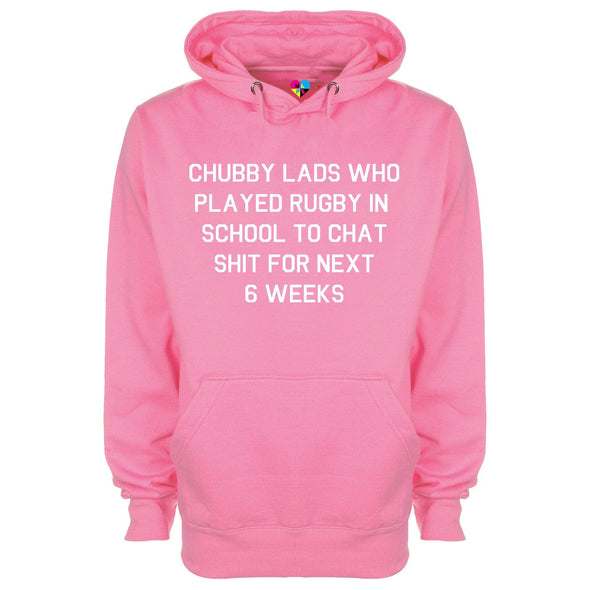 Chubby Lads Rugby Six Nations Printed Hoodie - Mr Wings Emporium 