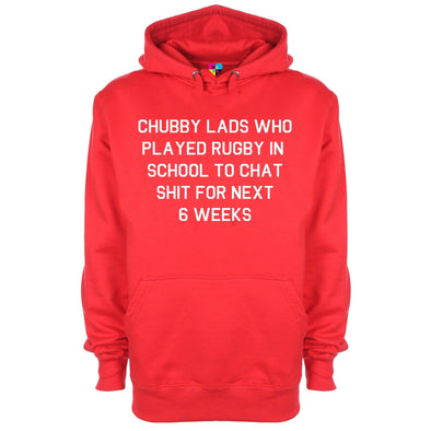 Chubby Lads Rugby Six Nations Printed Hoodie - Mr Wings Emporium 