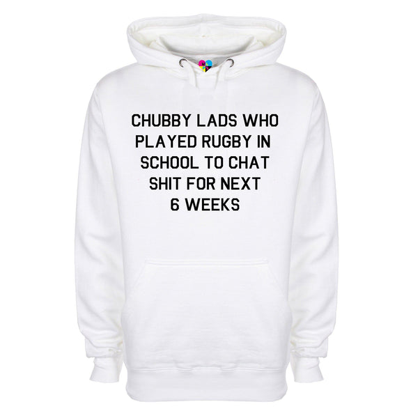 Chubby Lads Rugby Six Nations Printed Hoodie - Mr Wings Emporium 