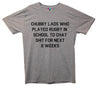 Chubby Lads Talking About Rugby Printed T-Shirt - Mr Wings Emporium 