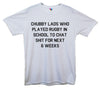 Chubby Lads Talking About Rugby Printed T-Shirt - Mr Wings Emporium 