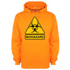 Biohazard Warning Sign Printed Hoodie - Mr Wings Emporium 