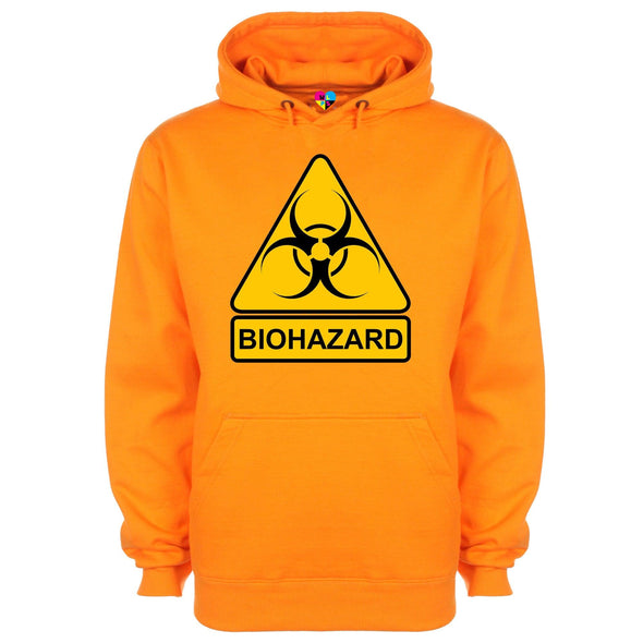 Biohazard Warning Sign Printed Hoodie - Mr Wings Emporium 