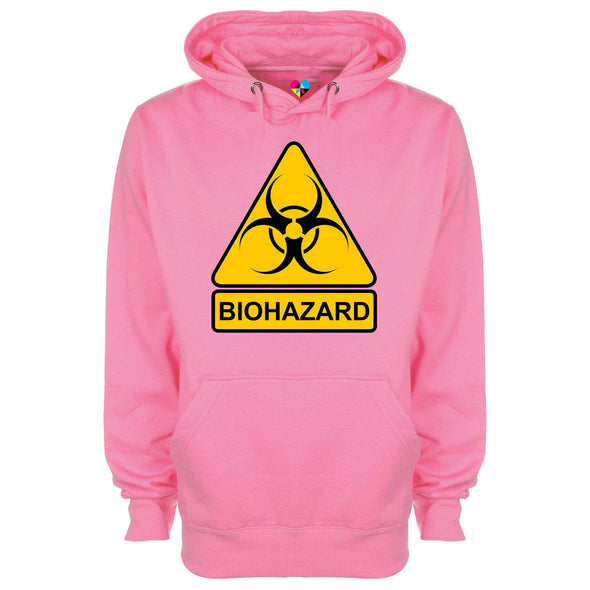 Biohazard Warning Sign Printed Hoodie - Mr Wings Emporium 