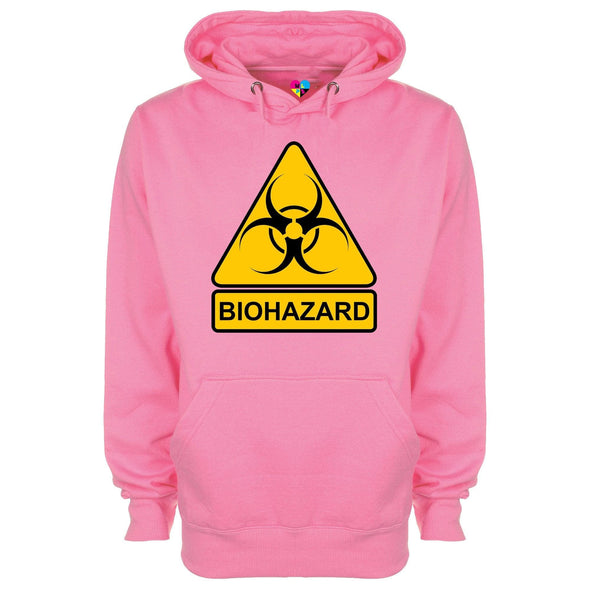 Biohazard Warning Sign Printed Hoodie - Mr Wings Emporium 