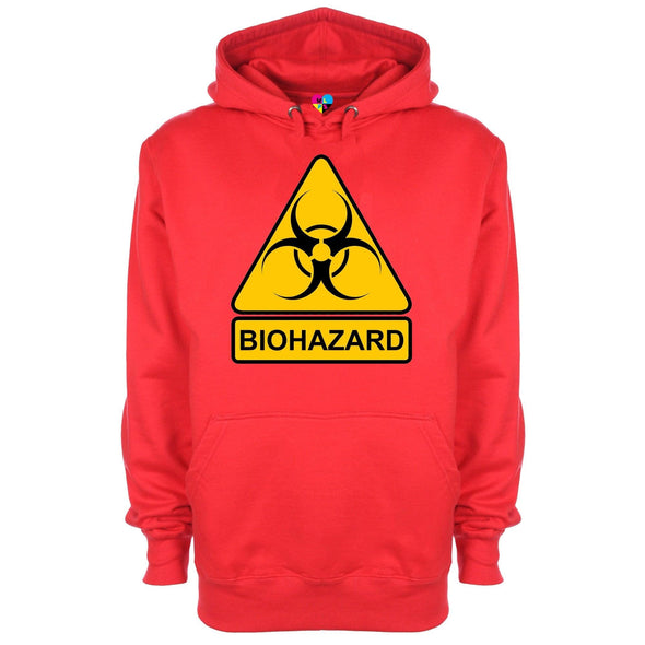 Biohazard Warning Sign Printed Hoodie - Mr Wings Emporium 