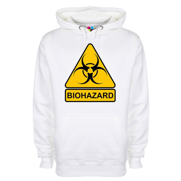 Biohazard Warning Sign Printed Hoodie - Mr Wings Emporium 