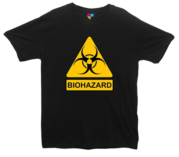 Biohazard Warning Sign Black Printed T-Shirtt