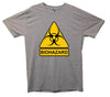 Biohazard Warning Sign Grey Printed T-Shirt