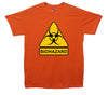 Biohazard Warning Sign Orange Printed T-Shirt 