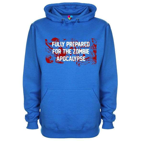 Fully Prepared For The Zombie Apocalypse Printed Hoodie - Mr Wings Emporium 