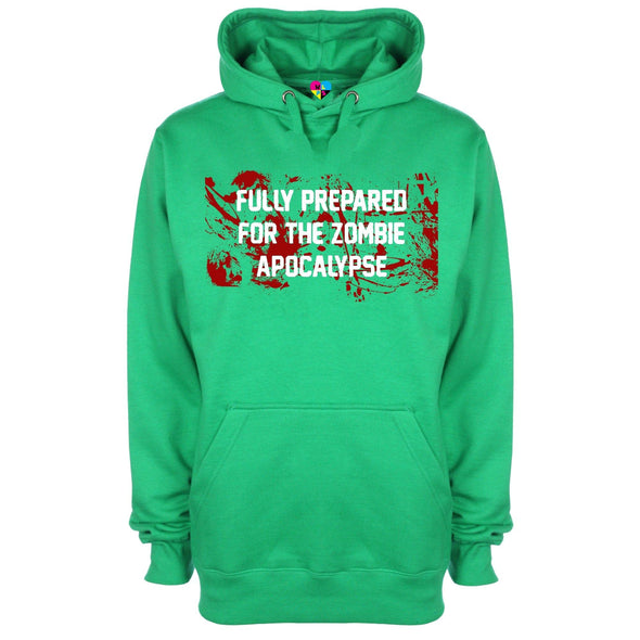 Fully Prepared For The Zombie Apocalypse Printed Hoodie - Mr Wings Emporium 