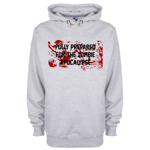 Fully Prepared For The Zombie Apocalypse Printed Hoodie - Mr Wings Emporium 