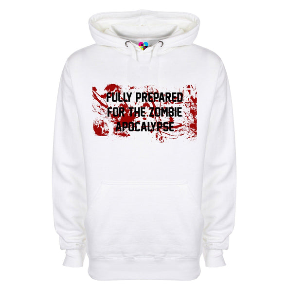 Fully Prepared For The Zombie Apocalypse Printed Hoodie - Mr Wings Emporium 