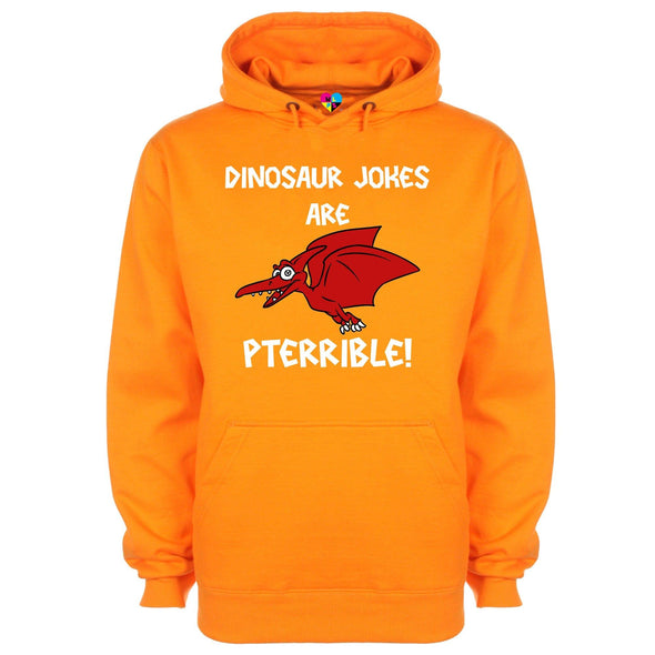 Dinosaur Jokes Are Pterrible Printed Hoodie - Mr Wings Emporium 