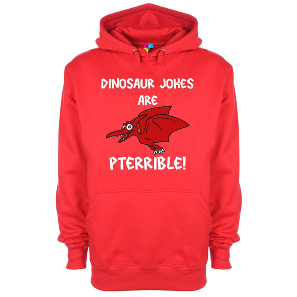 Dinosaur Jokes Are Pterrible Printed Hoodie - Mr Wings Emporium 