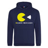 Gamers Non-Gamers Pie Chart Printed Hoodie - Mr Wings Emporium 