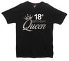 Custom Age Birthday Queen Printed T-Shirt - Mr Wings Emporium 