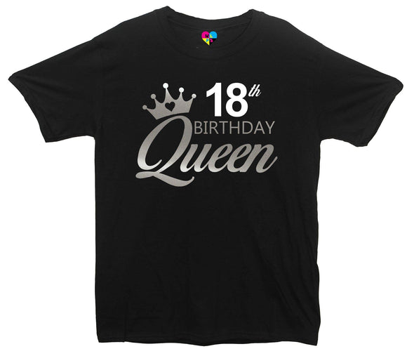 Custom Age Birthday Queen Printed T-Shirt - Mr Wings Emporium 