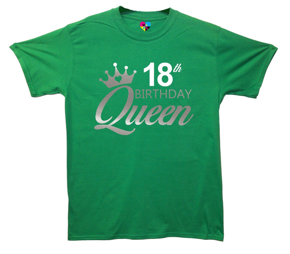 Custom Age Birthday Queen Printed T-Shirt - Mr Wings Emporium 