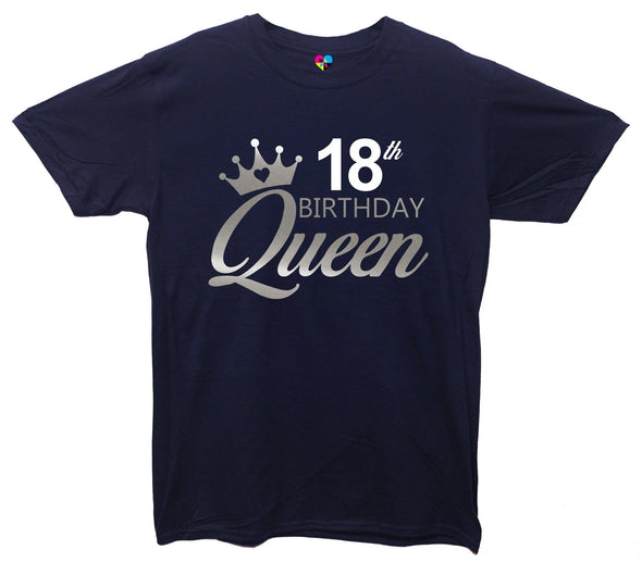 Custom Age Birthday Queen Printed T-Shirt - Mr Wings Emporium 