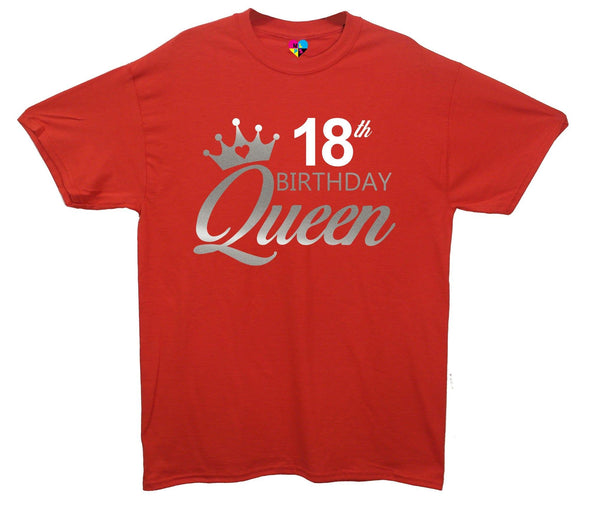 Custom Age Birthday Queen Printed T-Shirt - Mr Wings Emporium 