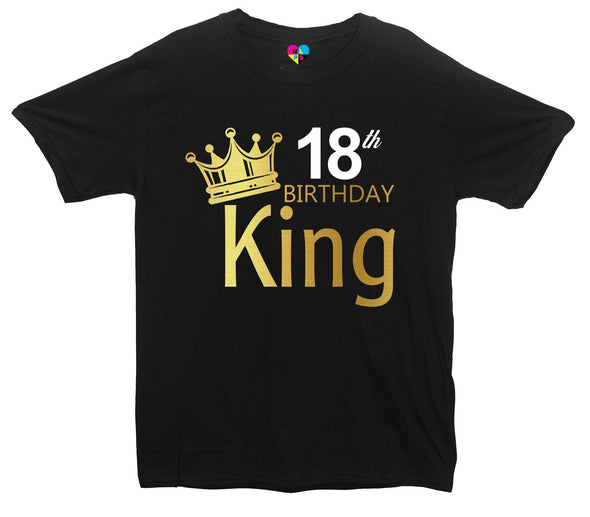 Custom Age Birthday King Printed T-Shirt - Mr Wings Emporium 